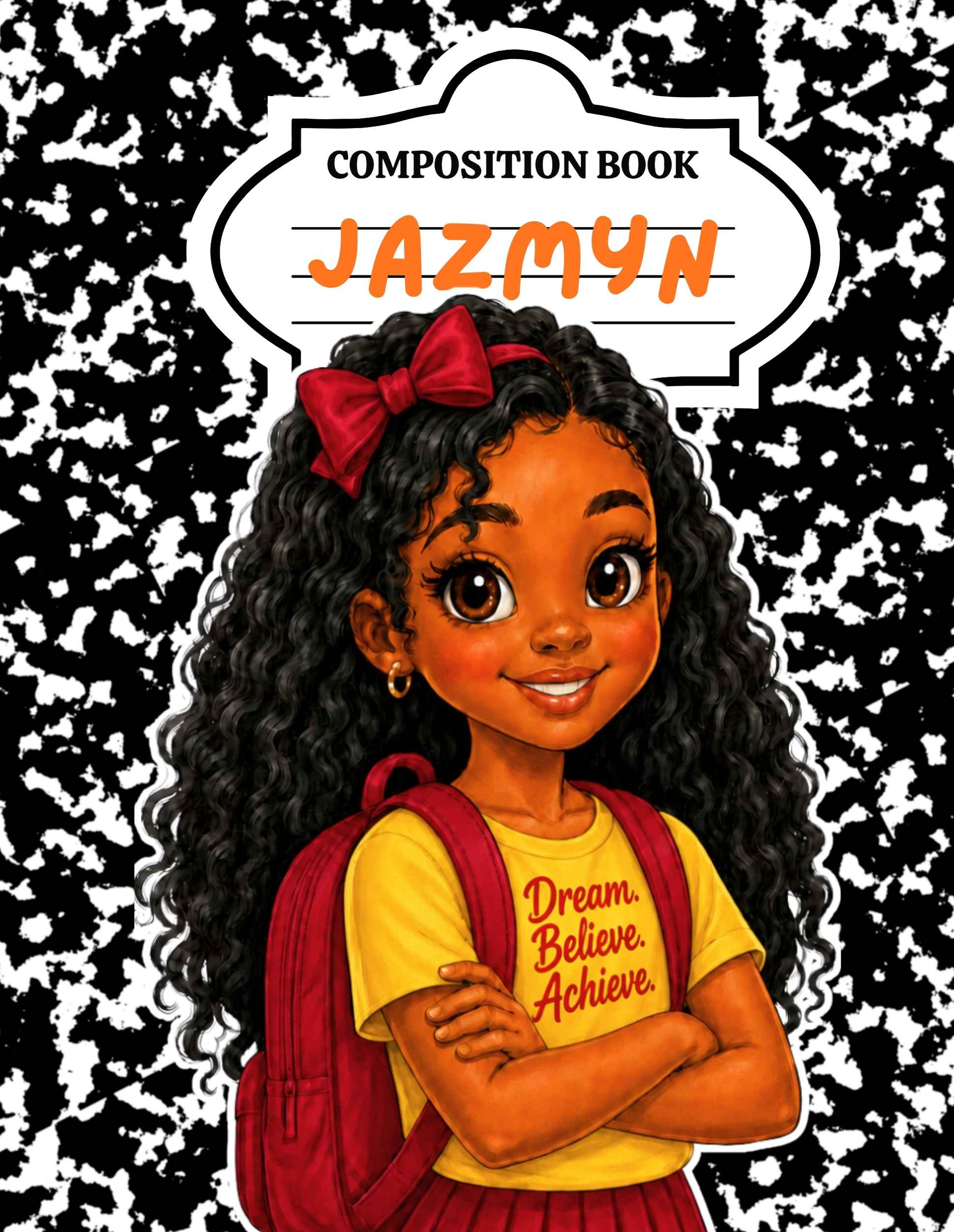 3 Digital Composition Notebook Prints - Back to School