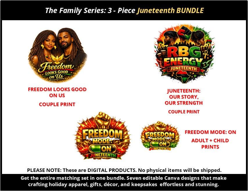 The Collection Series: 3 - Digital Juneteenth Family Prints